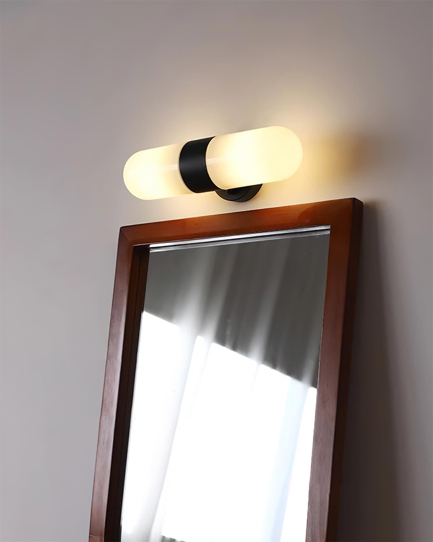 Wall Lamp Metal Glass Modern Minimalist Vertical Sconce for Bedroom - Letslighting