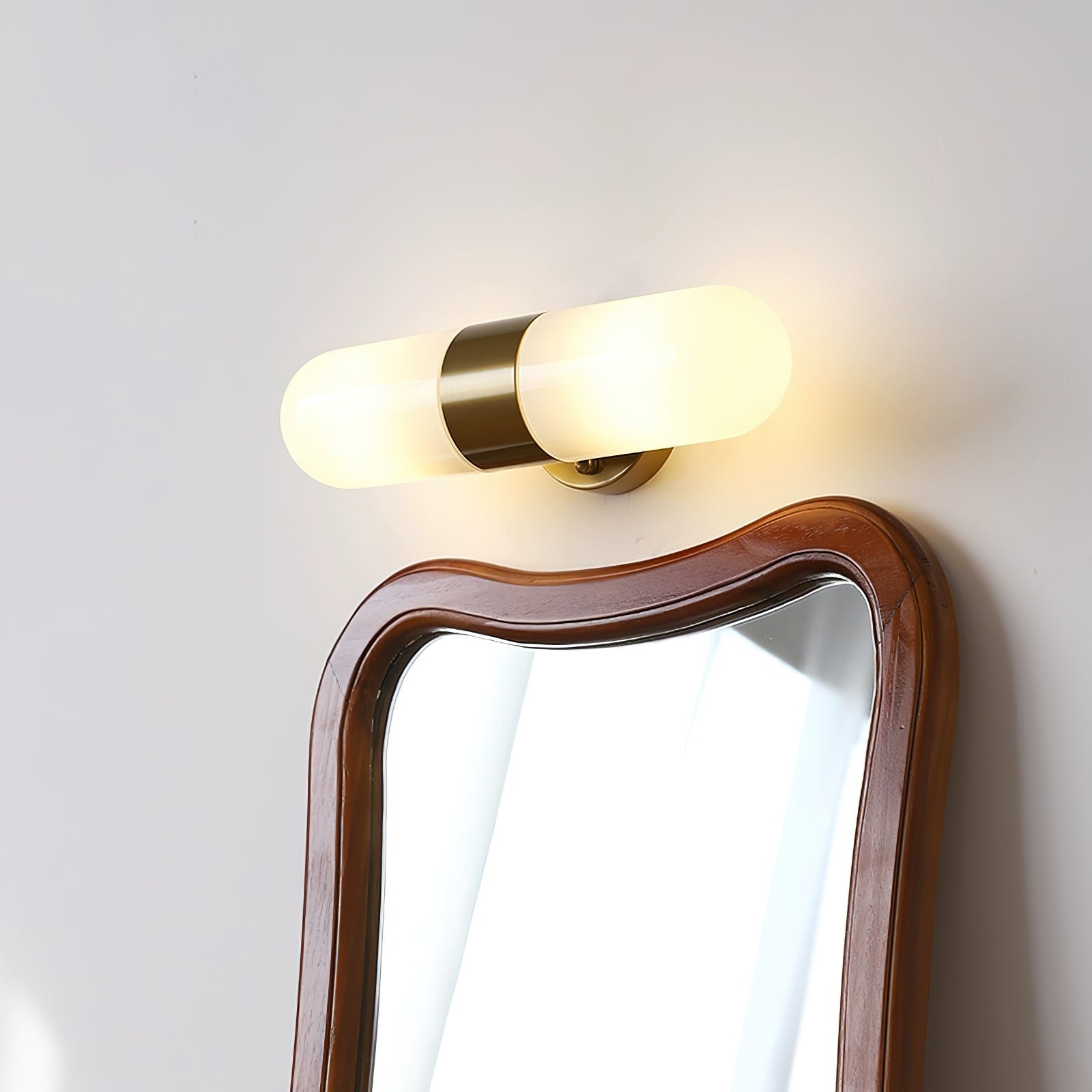 Wall Lamp Metal Glass Modern Minimalist Vertical Sconce for Bedroom - Letslighting