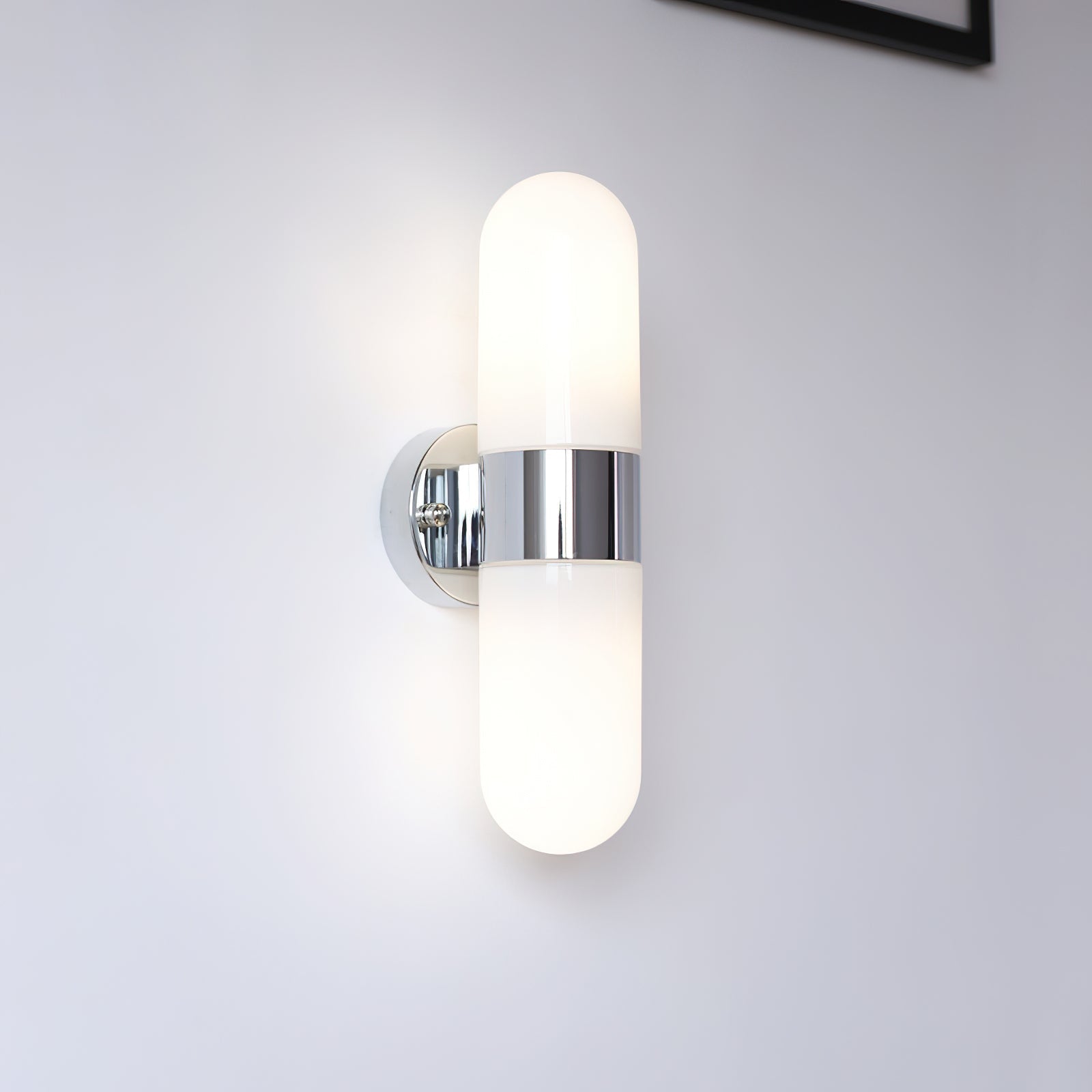 Wall Lamp Metal Glass Modern Minimalist Vertical Sconce for Bedroom - Letslighting