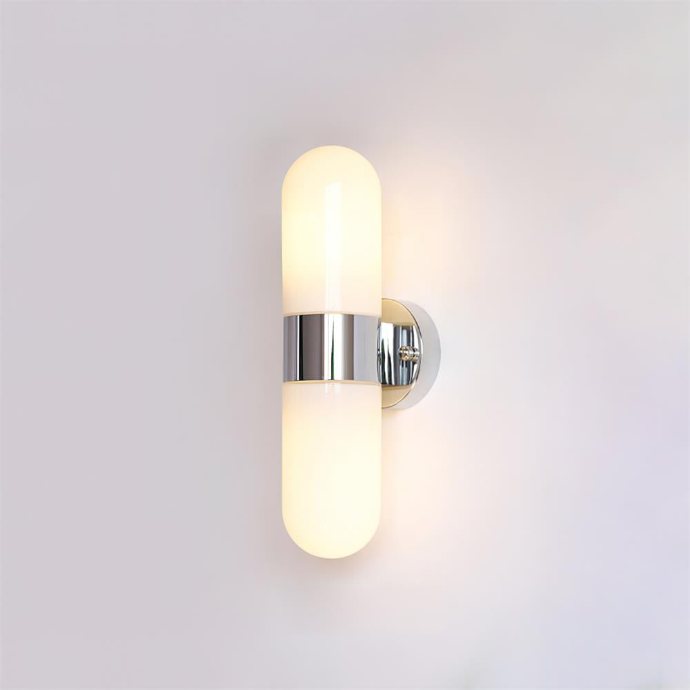 Wall Lamp Metal Glass Modern Minimalist Vertical Sconce for Bedroom - Letslighting