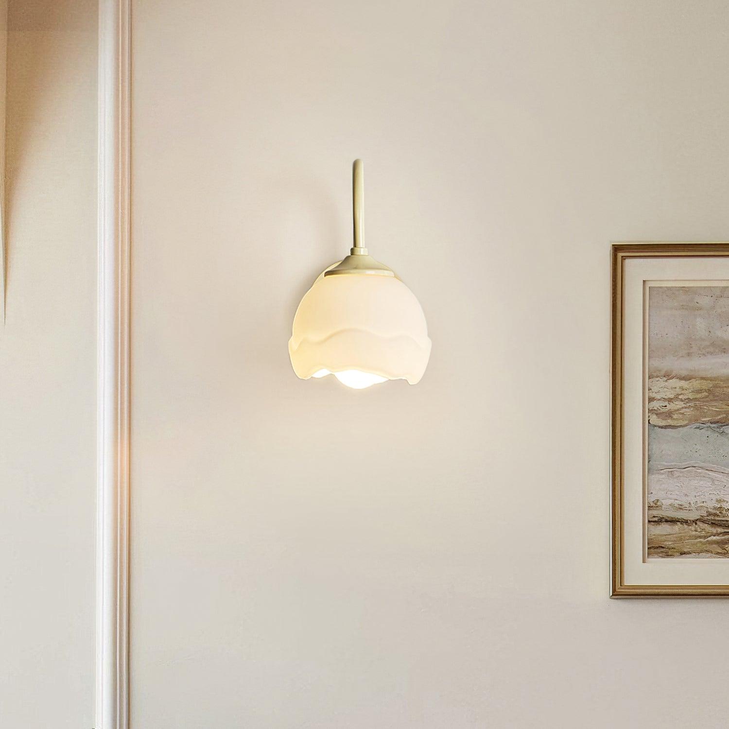 Milk White Floral Wall Lamp - Letslighting