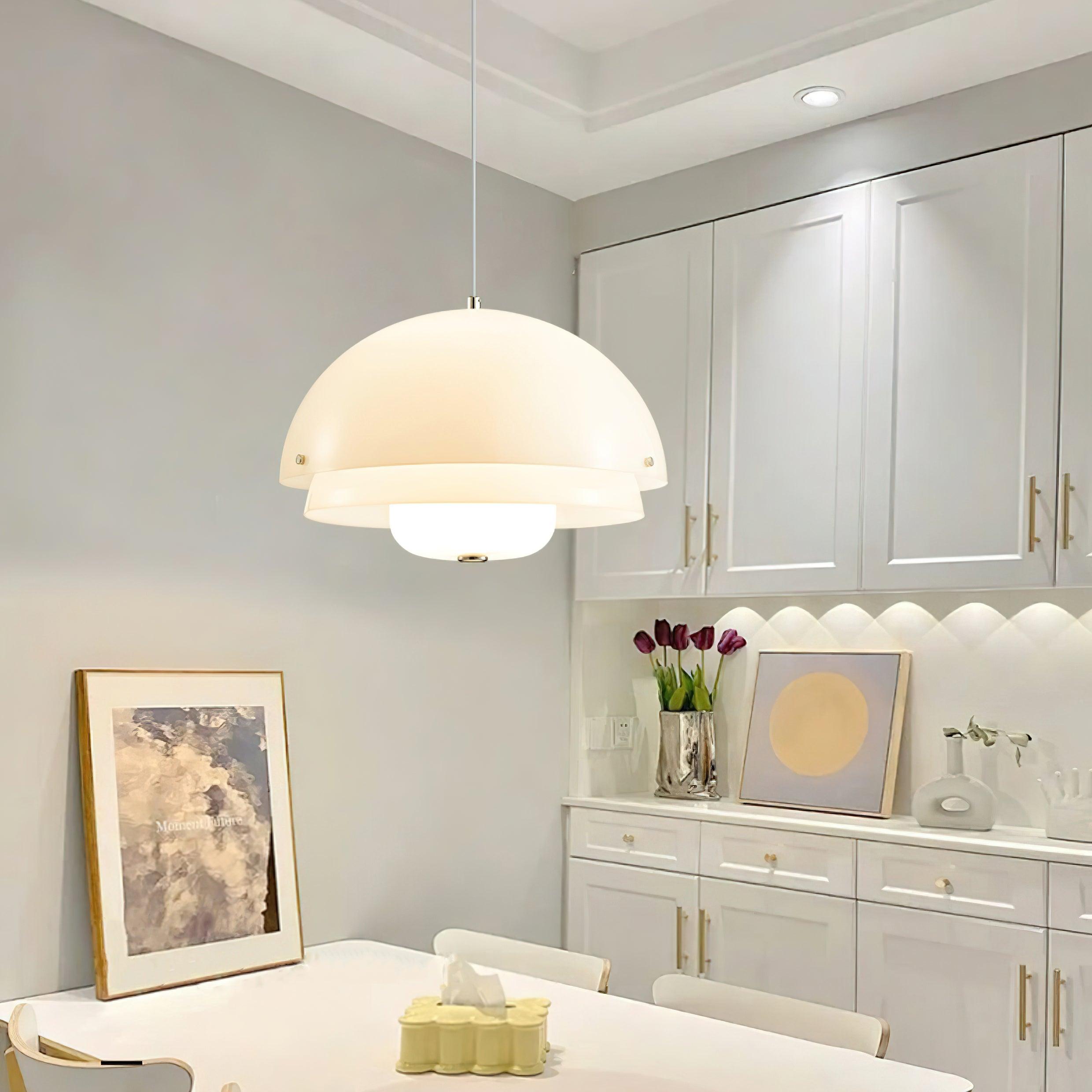 Milk White Layer Pendant Lamp - Letslighting