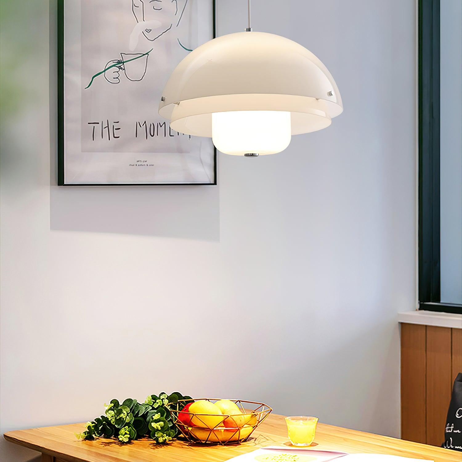 Milk White Layer Pendant Lamp - Letslighting