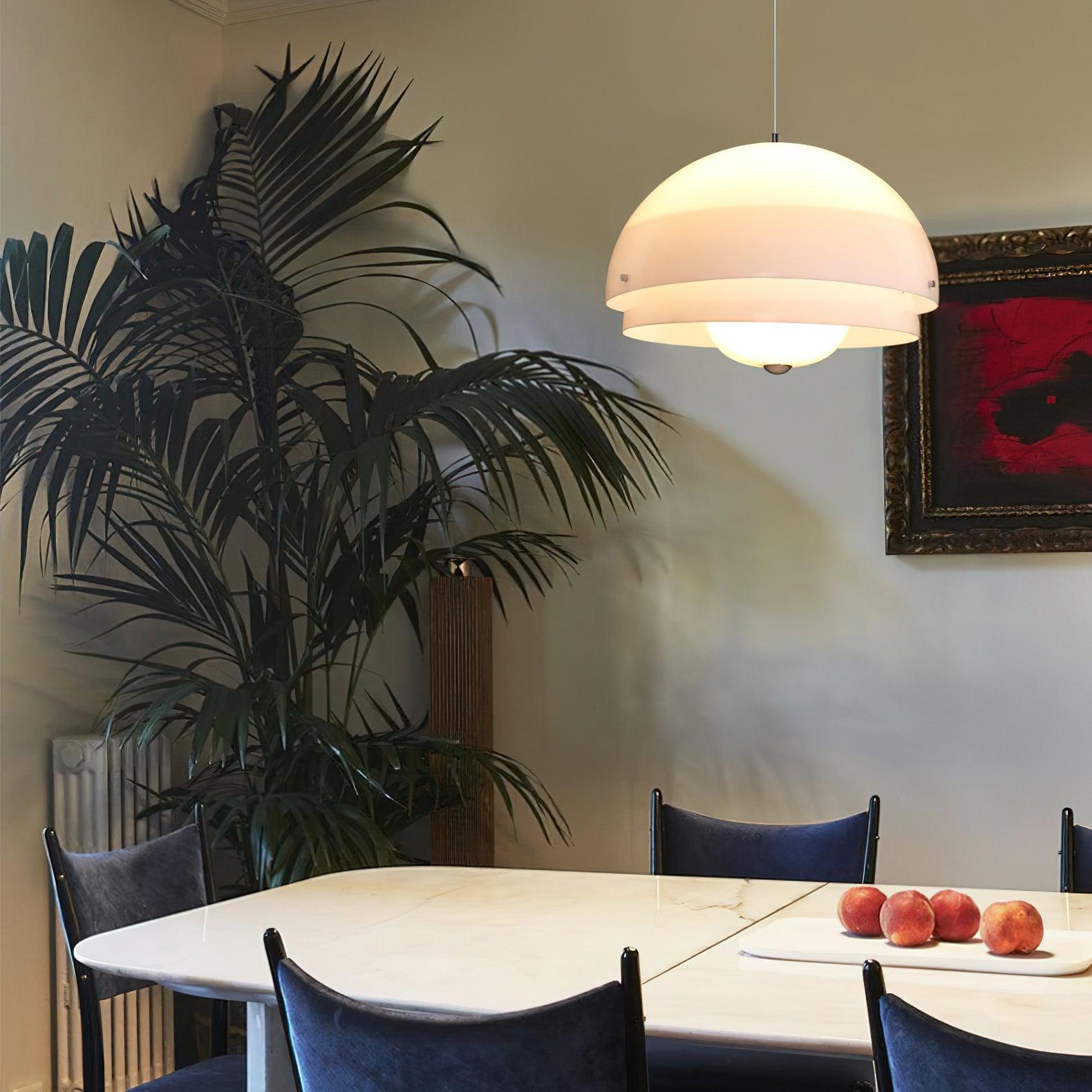 Milk White Layer Pendant Lamp - Letslighting