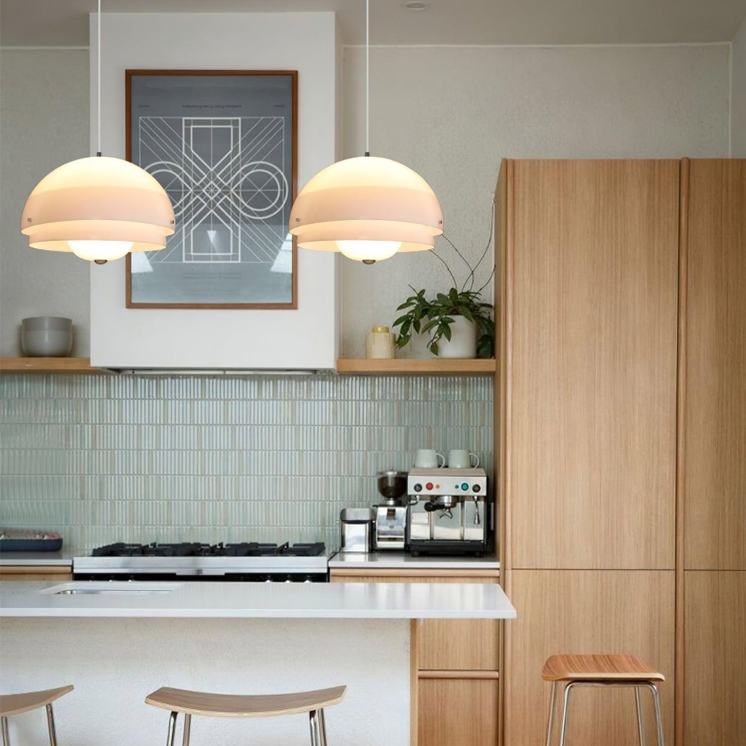 Milk White Layer Pendant Lamp - Letslighting