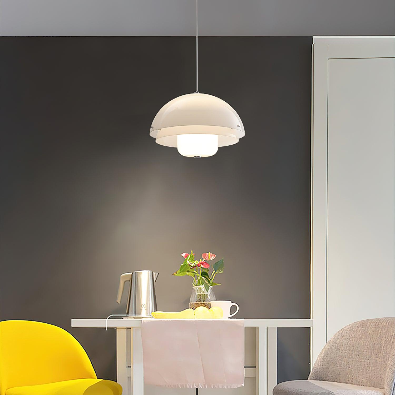 Milk White Layer Pendant Lamp - Letslighting
