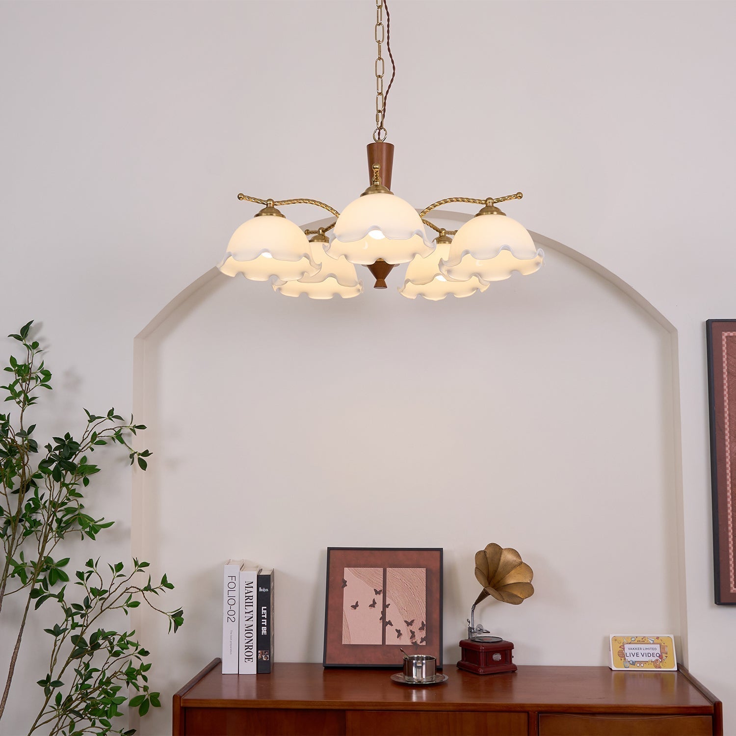 Daisy Vintage Glass Chandelier - Letslighting