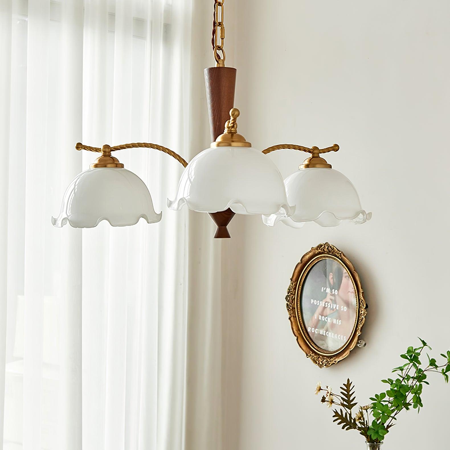 Daisy Vintage Glass Chandelier - Letslighting