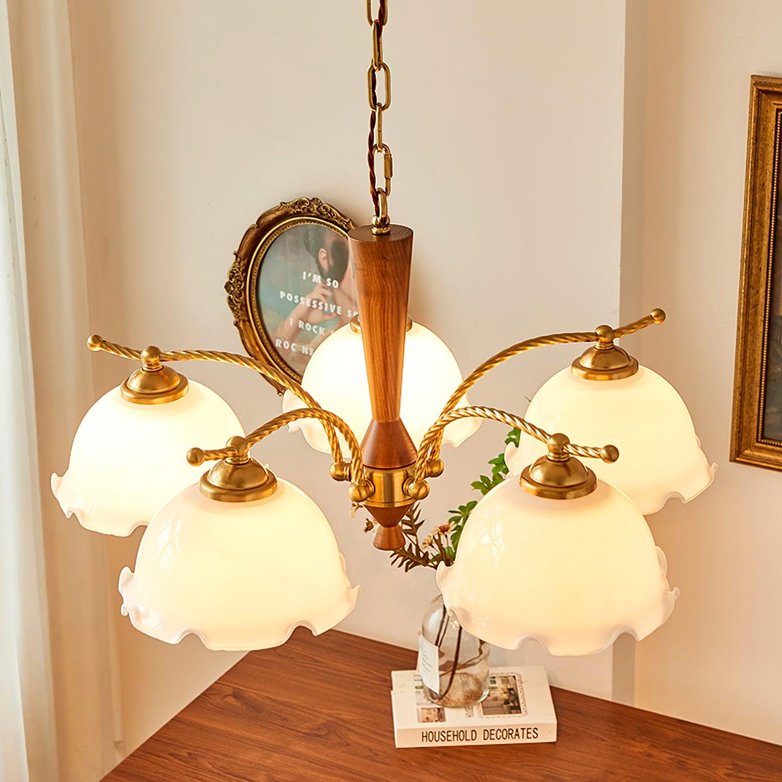 Daisy Vintage Glass Chandelier - Letslighting
