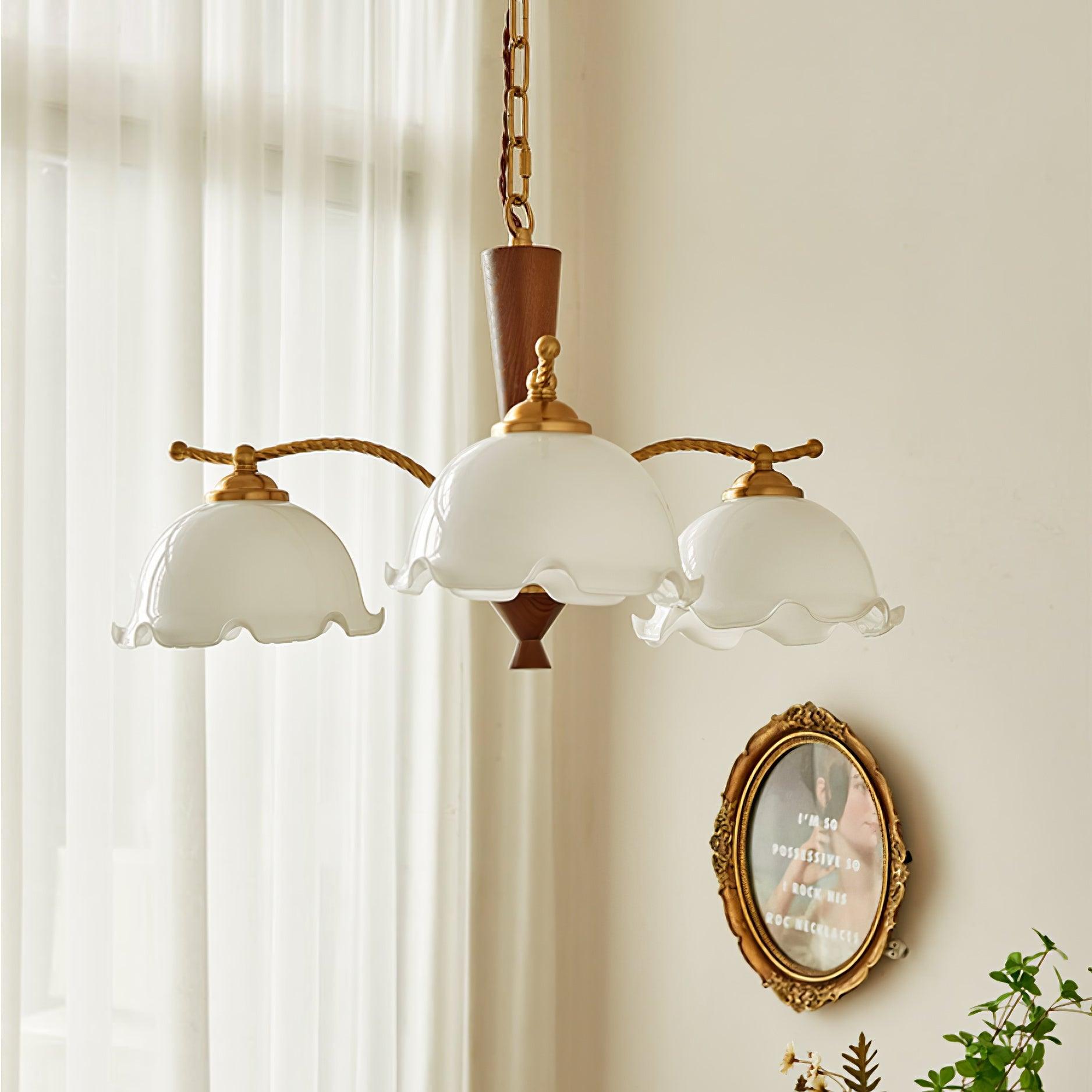 Daisy Vintage Glass Chandelier - Letslighting