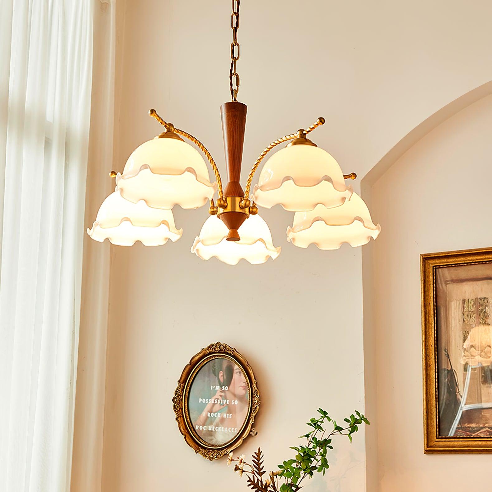 Daisy Vintage Glass Chandelier - Letslighting