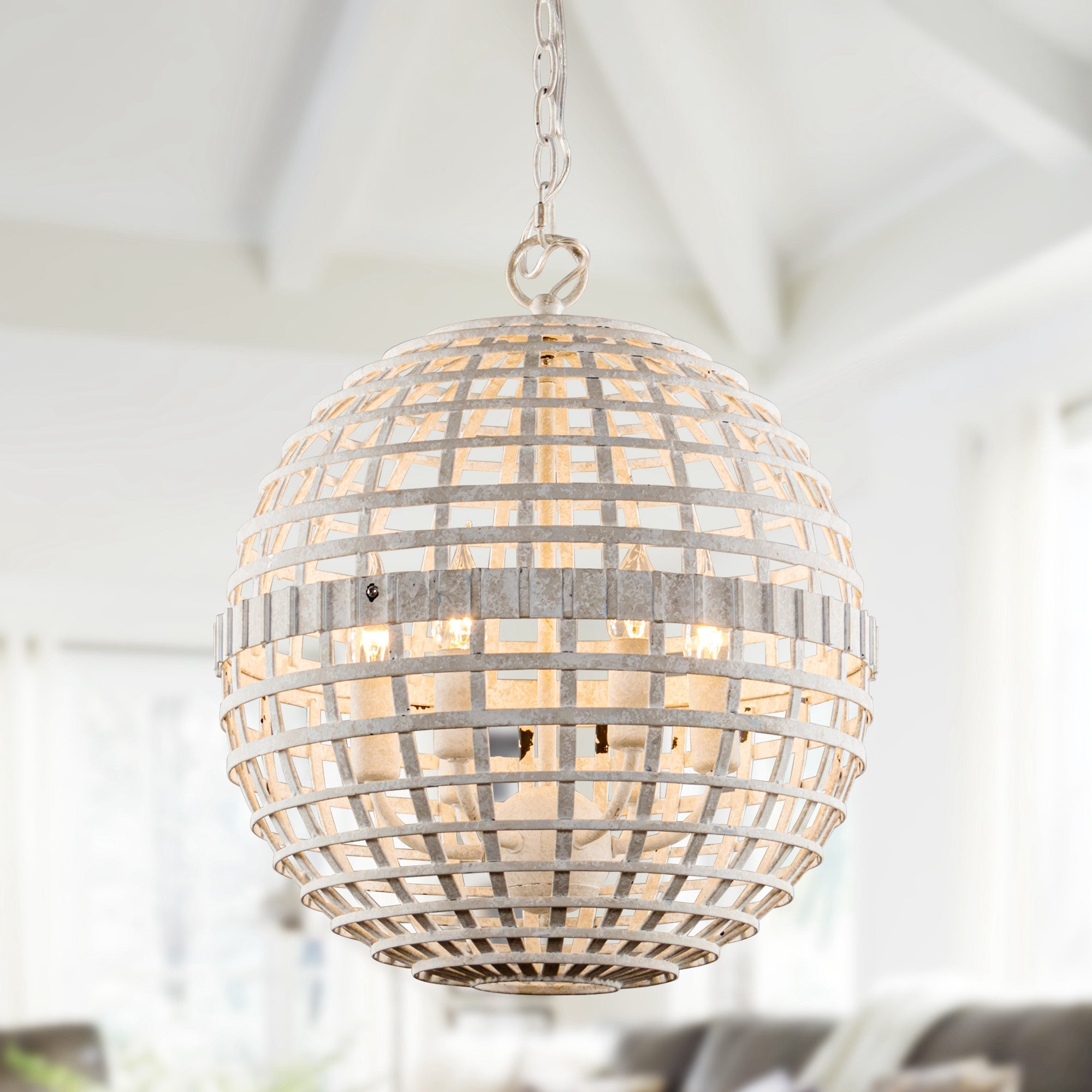 Virinia Individual Creativity Globe Metal Pendant Lamp - Lamp Copper