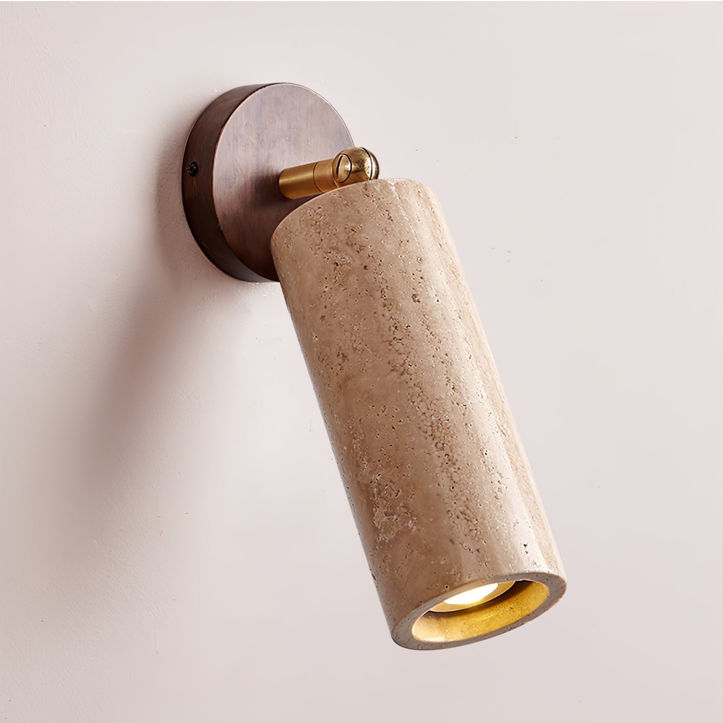 Erzorus Minimalist Travertine Wall Light - Letslighting