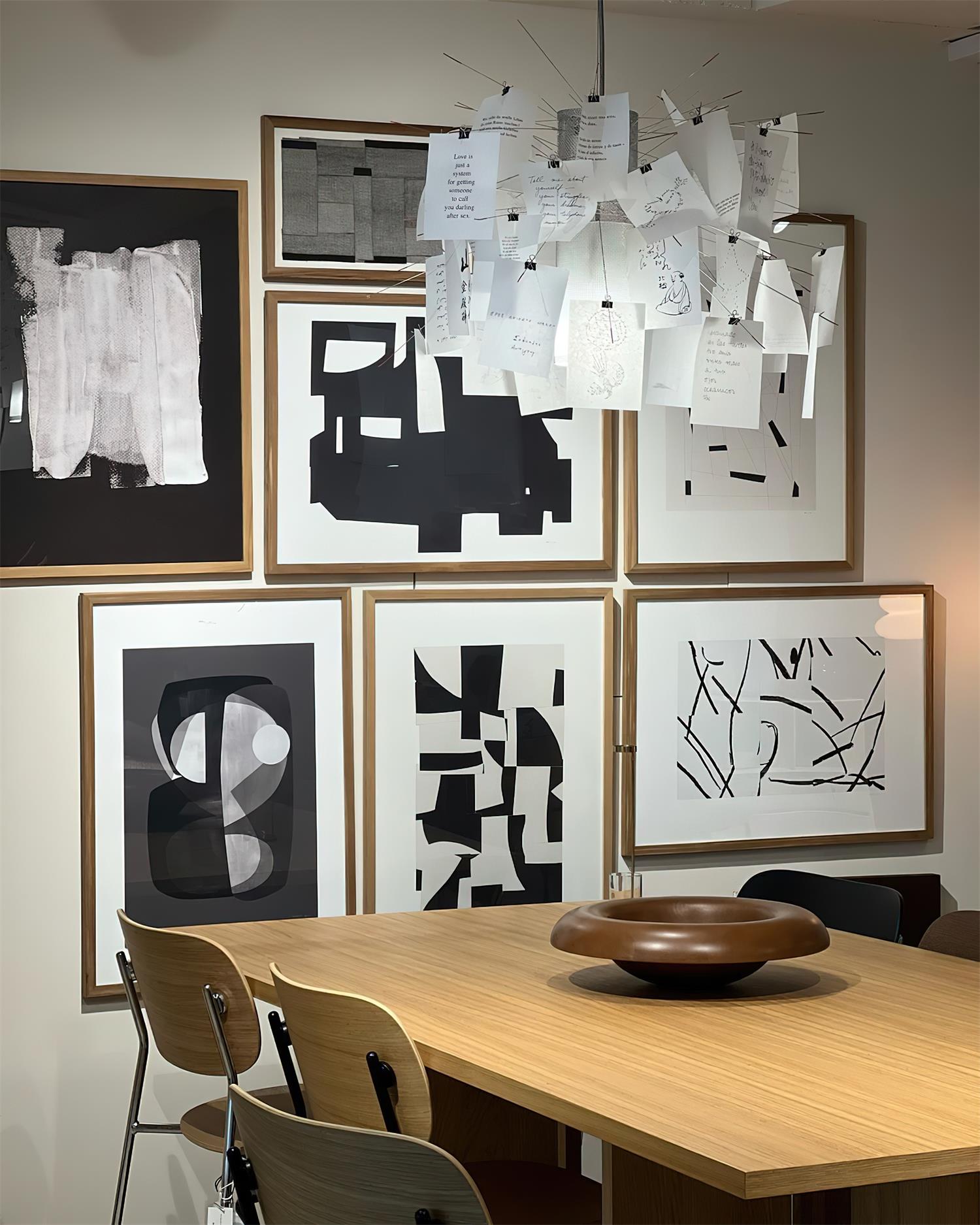 Chandelier Paper and Metal Colorful White Cards Whimsical Modern - Letslighting