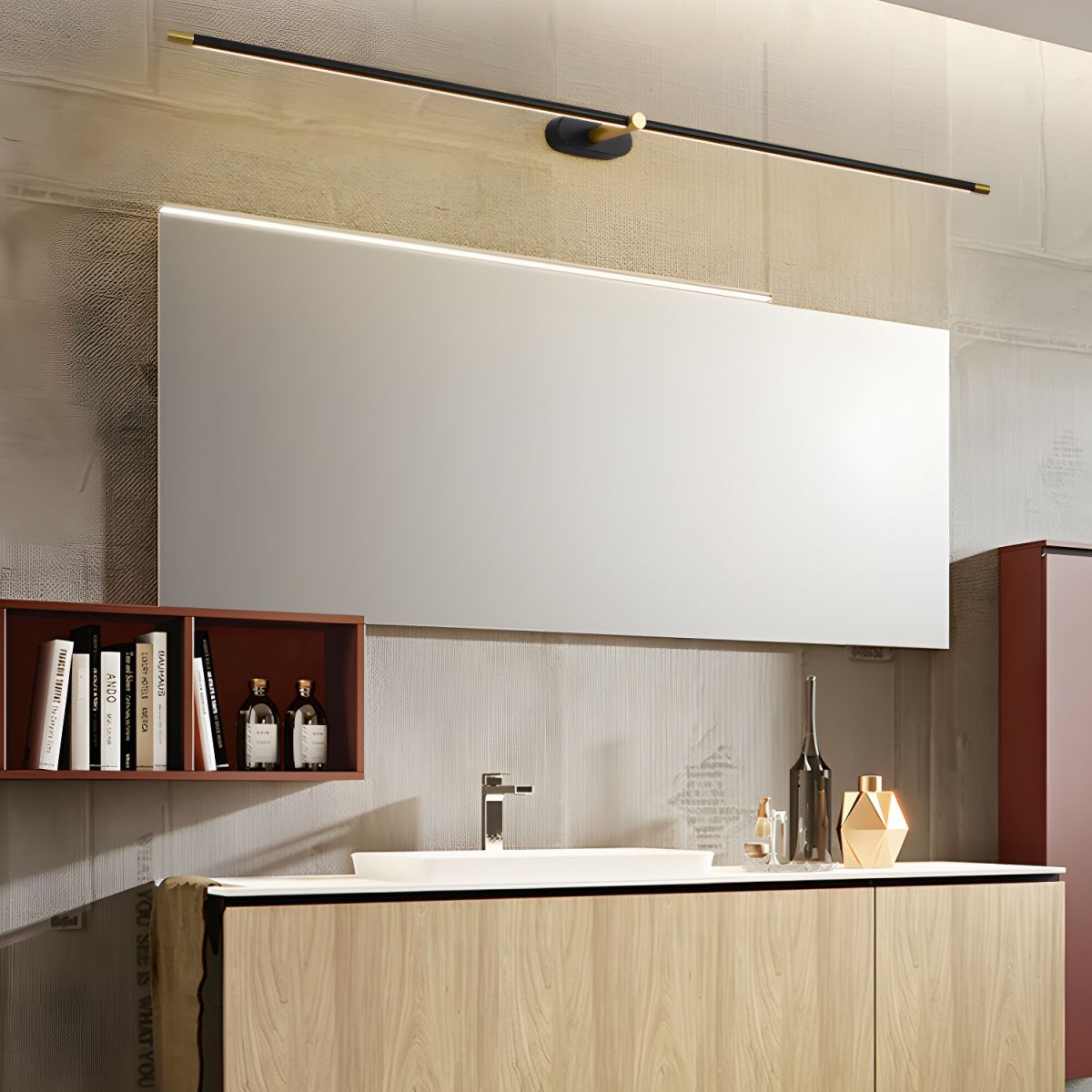 Arisha Lámpara de Pared Lineal Minimalista Recargable