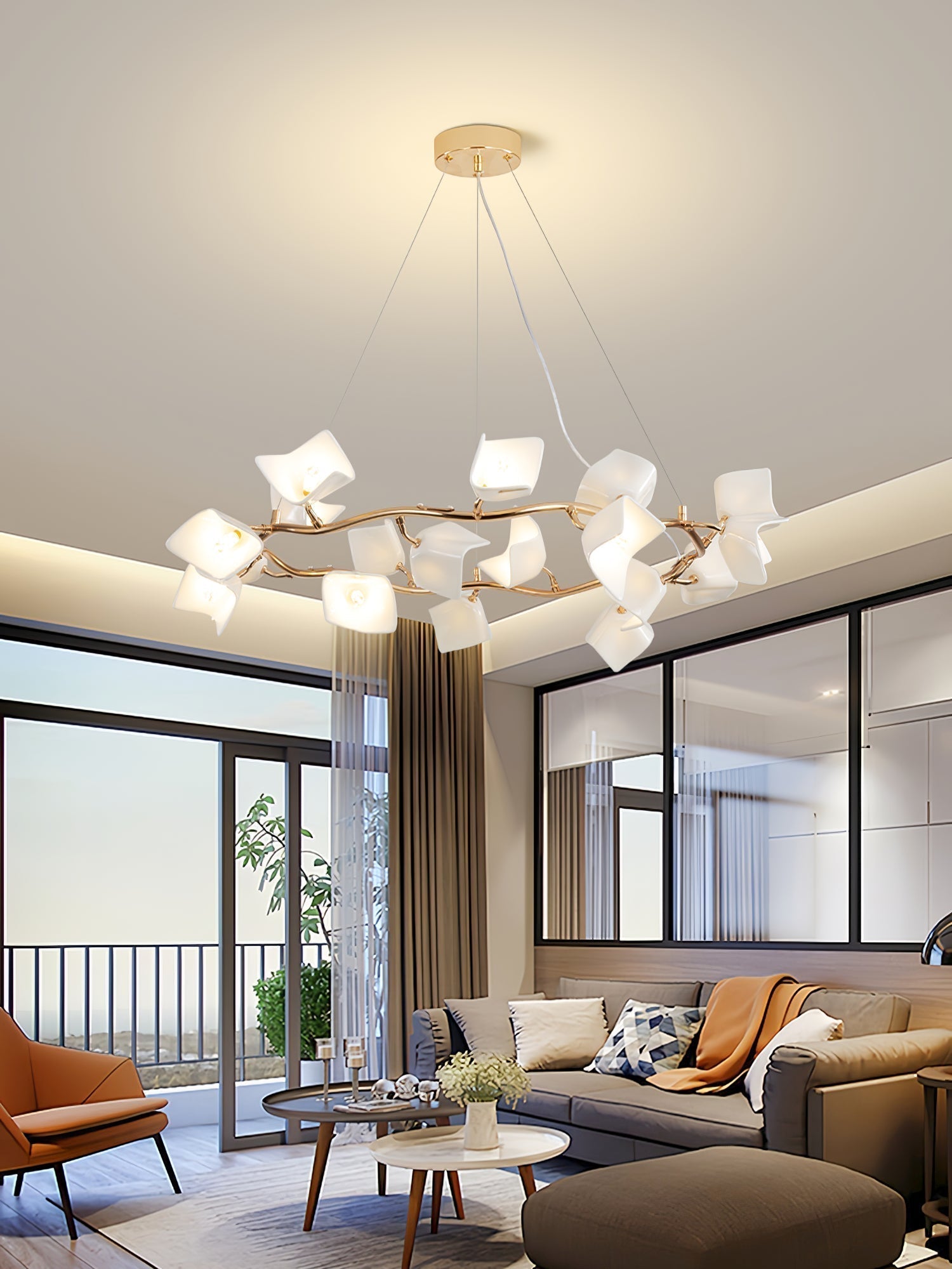 Mistral Flora Chandelier - Letslighting