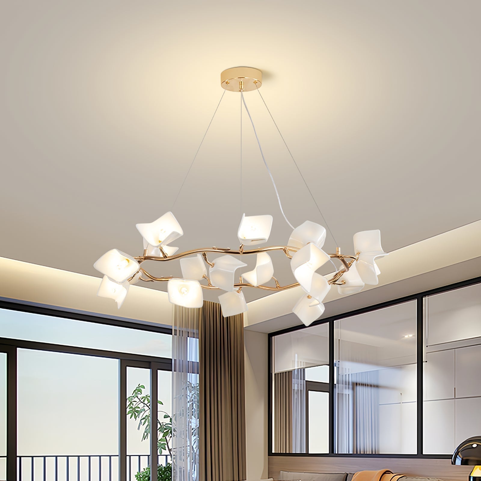 Mistral Flora Chandelier - Letslighting