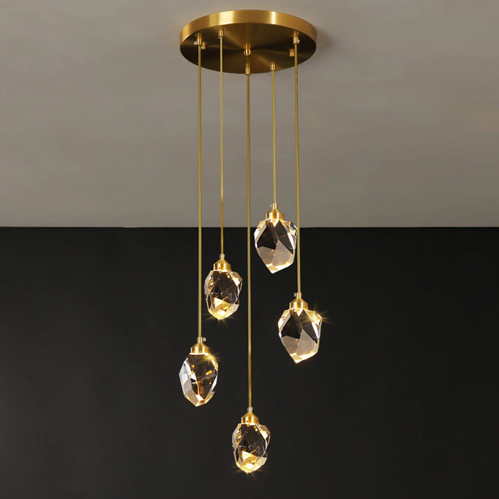 Kristy Diseño Lámpara Colgante Metal/Cristal Salón/ Dormitorio