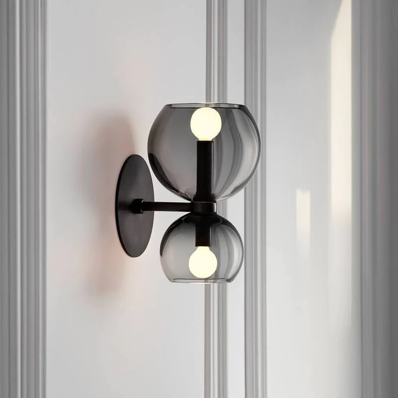 Valentina Modernas Aplique De Pared Interior Metal/Vidrio Blanco Salón