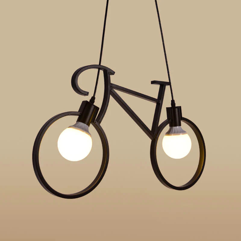 Arisha Moderno Forma de Bicicleta Lámpara colgante Metal Habitación Infantil