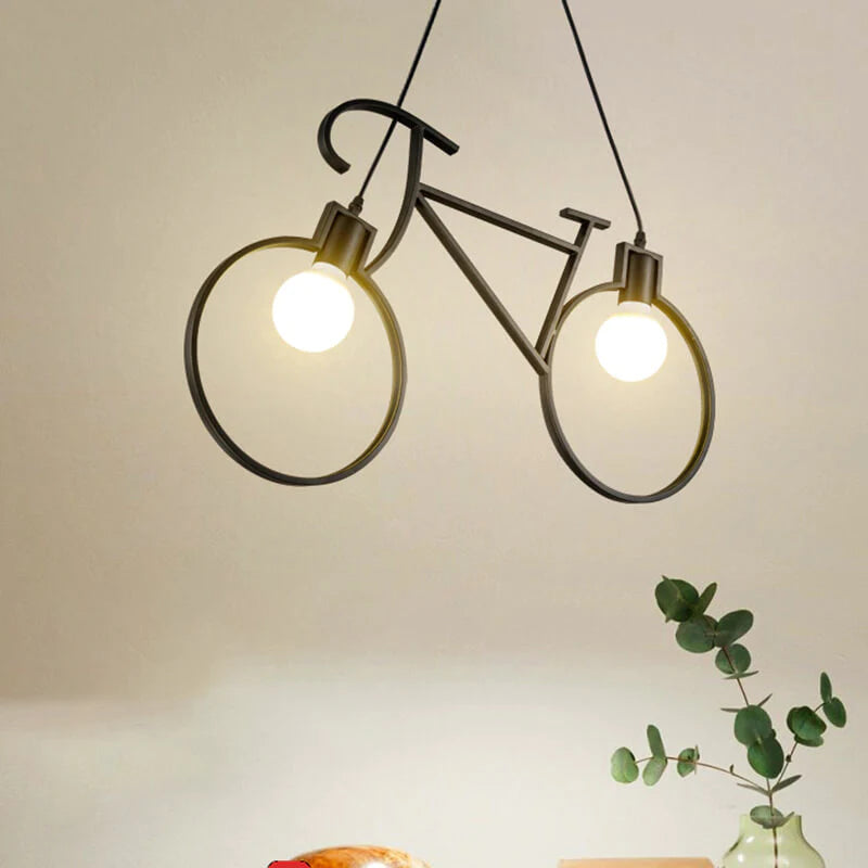 Arisha Moderno Forma de Bicicleta Lámpara colgante Metal Habitación Infantil