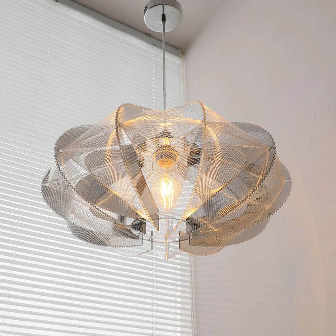 Arisha Moderno LED Lámpara colgante Blanco Metal/Acrílico Salón