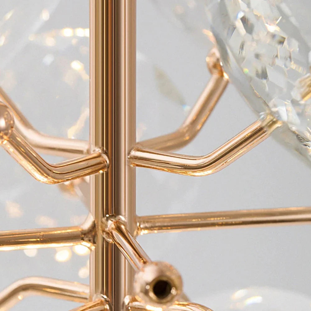 Kristy Luxury LED Lámpara Colgante Cristal Salón