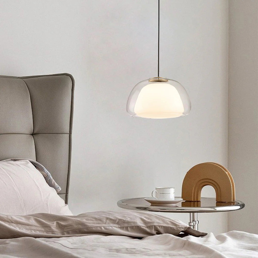 Valentina Moderna LED Lámpara Colgante Vidrio/ Metal Salón