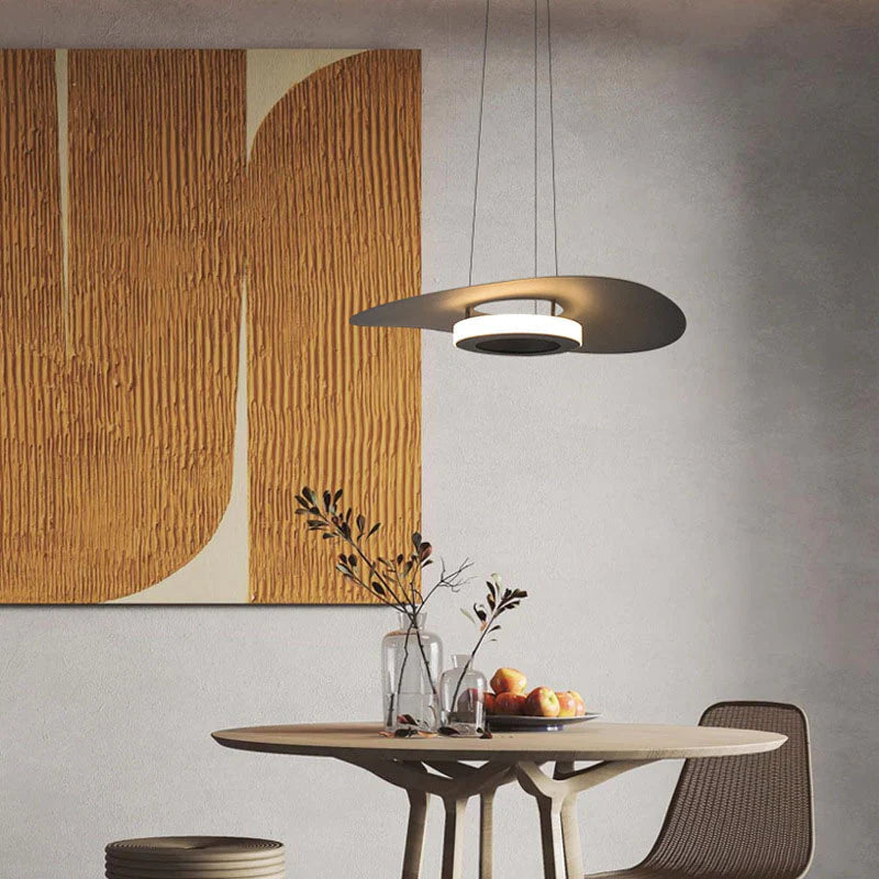 Arisha Moderno LED Lámpara colgante Negro Blanco Acrílico Salón