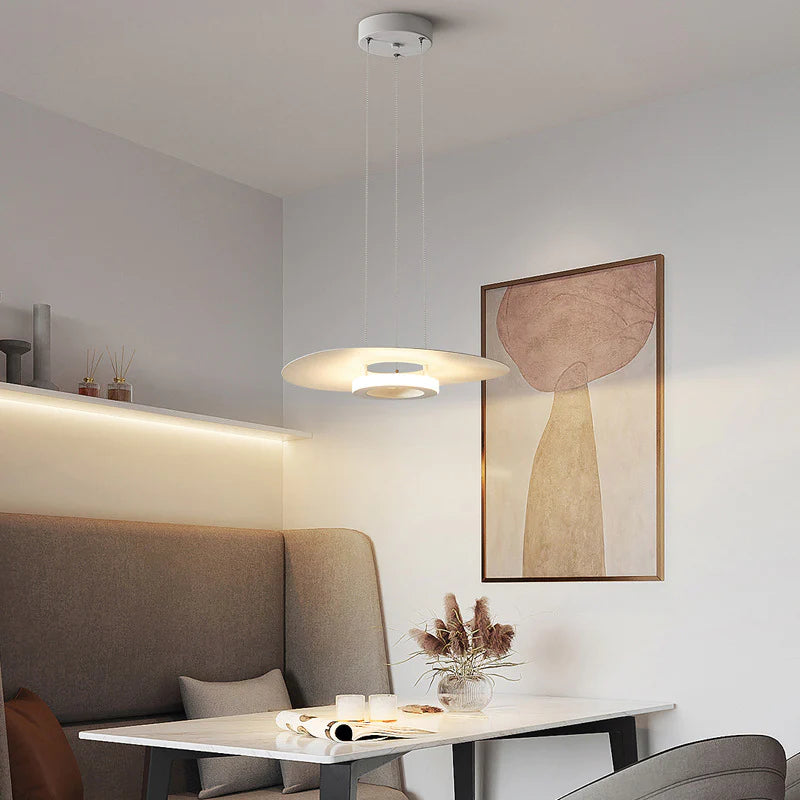 Arisha Moderno LED Lámpara colgante Negro Blanco Acrílico Salón