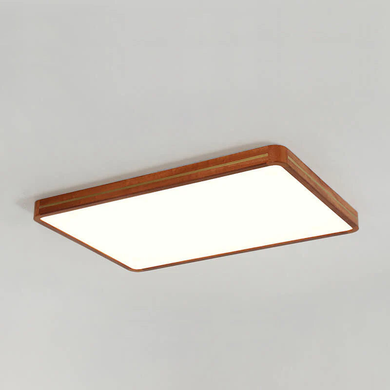 Muto Moderno Plafón Nuez Metal/Acrílico Dormitorio/Salón