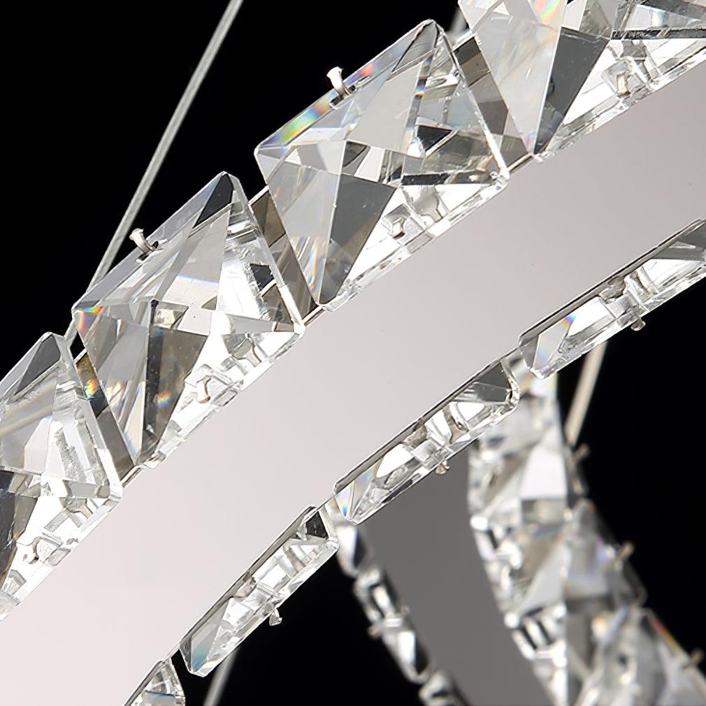 Modern Crystal Double C Chandelier - Letslighting