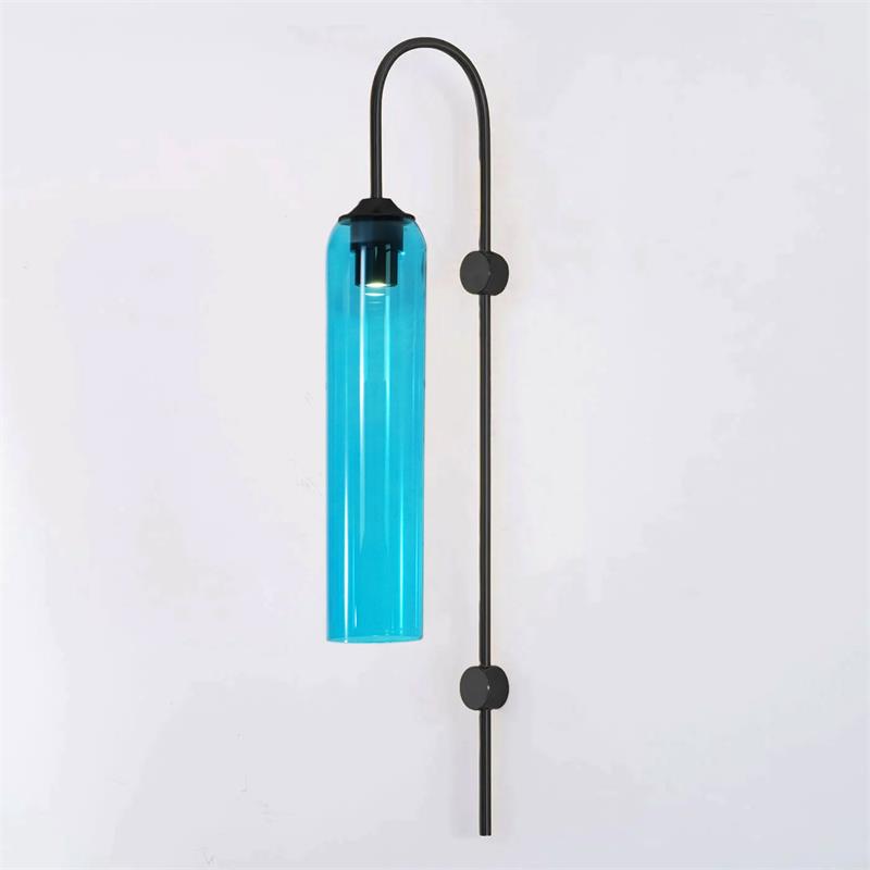 Anoriel Modern Minimalist Metal Glass Wall Lamp - Lamp Copper