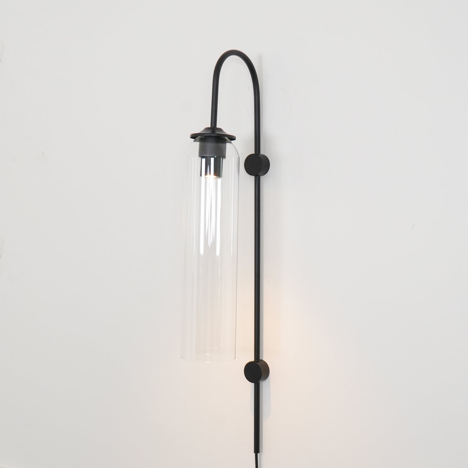 Valentina Lámpara de Pared de Vidrio Moderna con Enchufe
