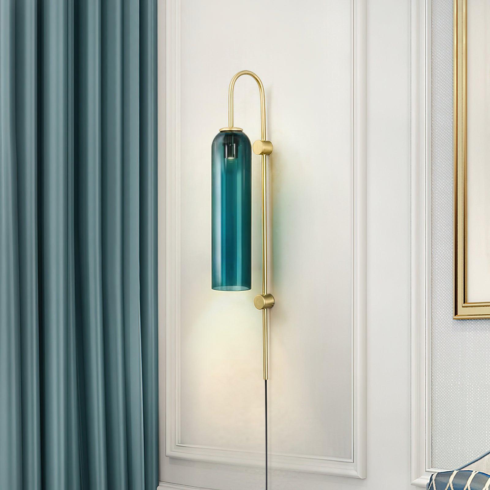 Valentina Lámpara de Pared de Vidrio Moderna con Enchufe