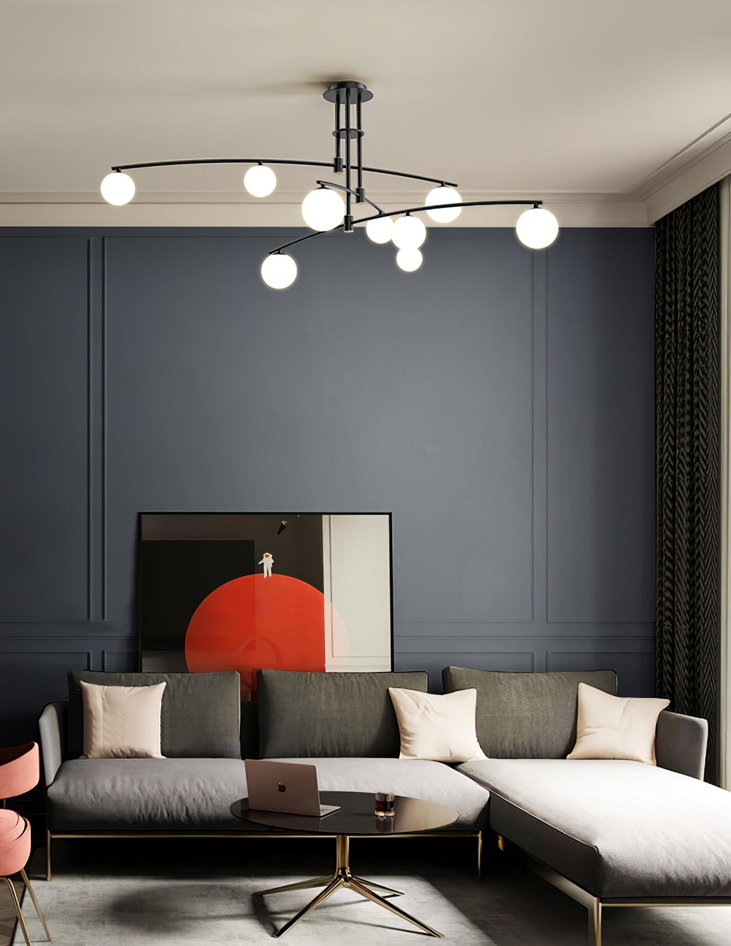 Modern Long Arm Chandelier - Letslighting