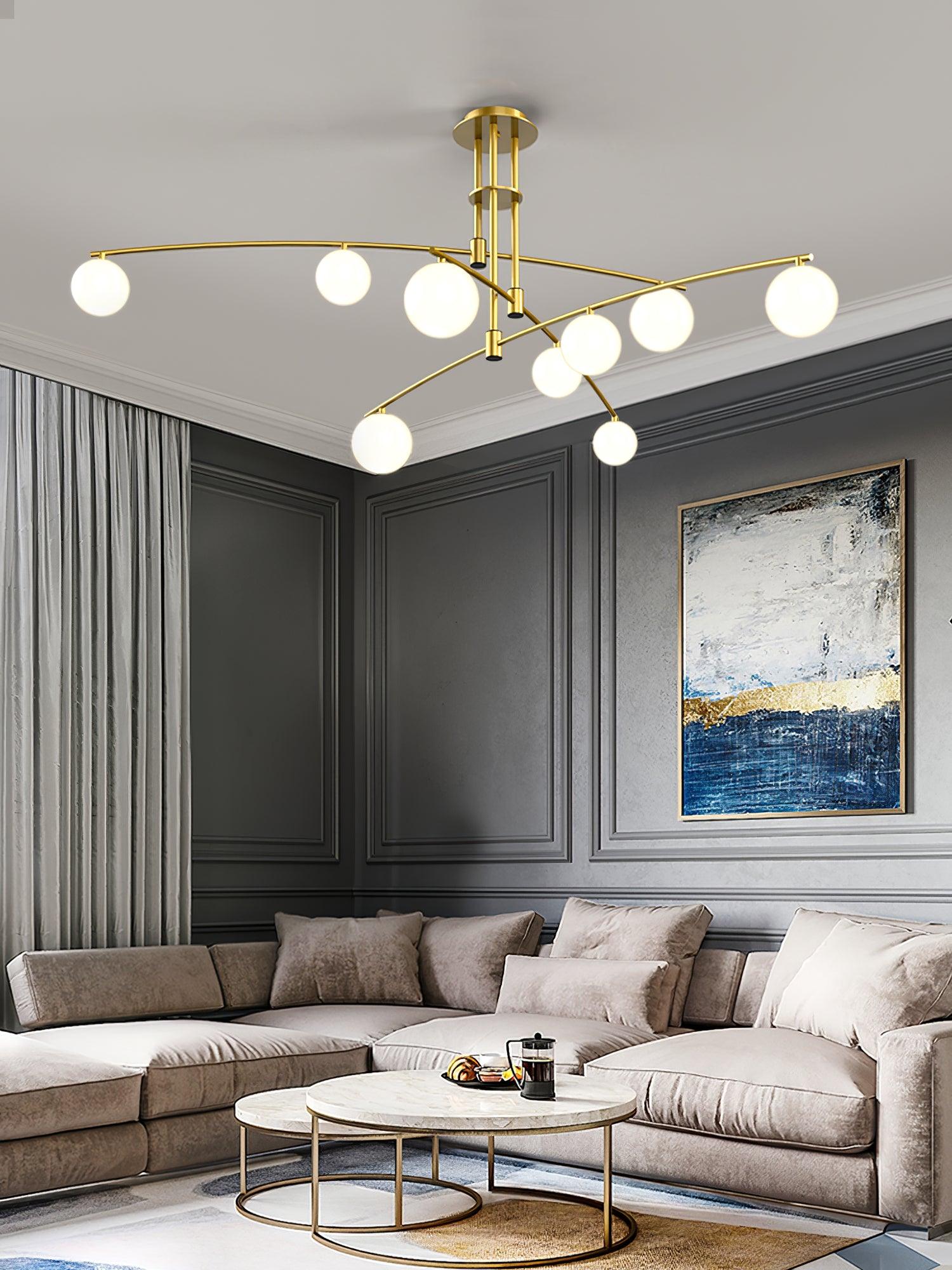 Modern Long Arm Chandelier - Letslighting