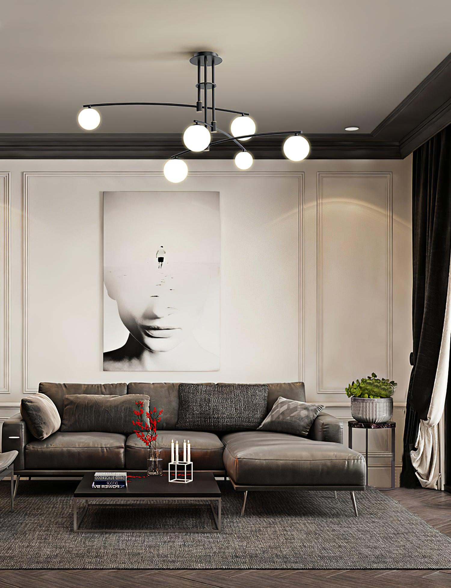 Modern Long Arm Chandelier - Letslighting