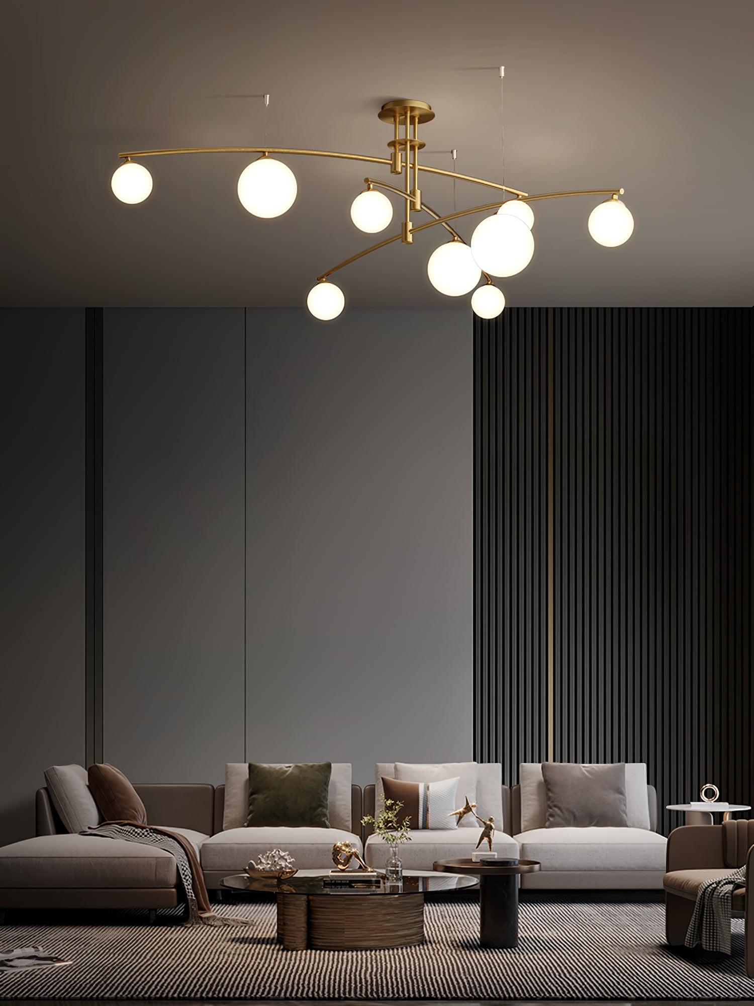 Modern Long Arm Chandelier - Letslighting