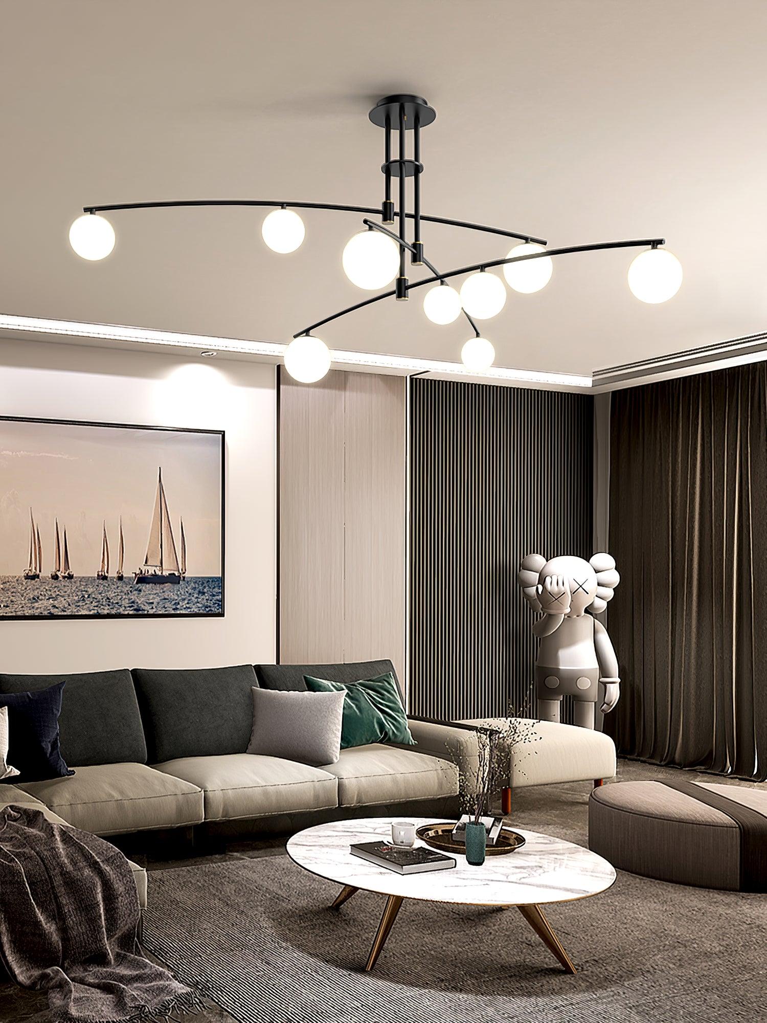 Modern Long Arm Chandelier - Letslighting