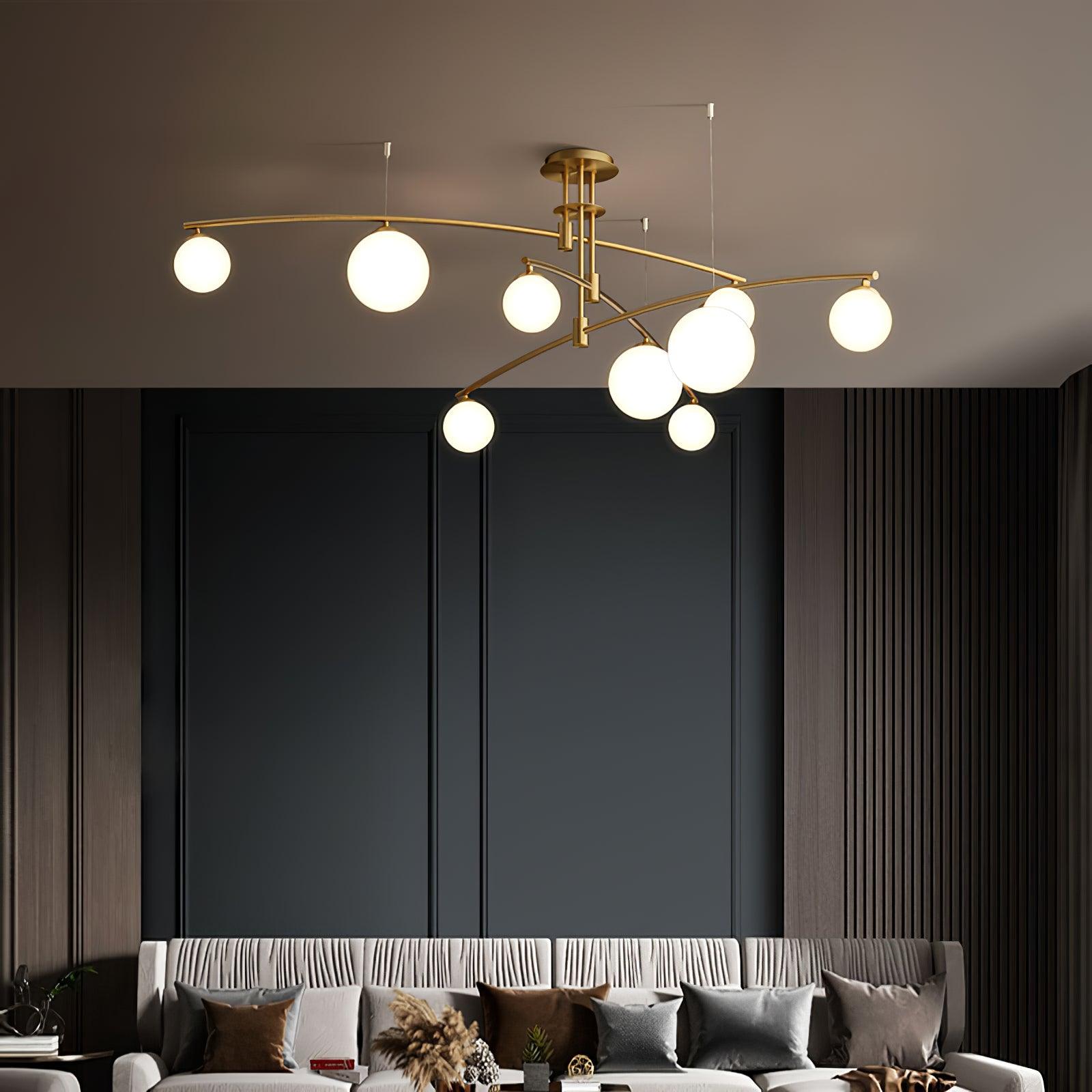 Modern Long Arm Chandelier - Letslighting