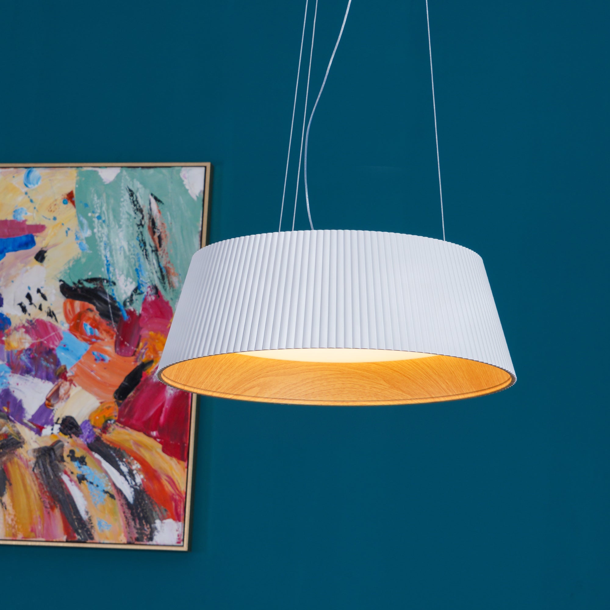 Modern Ribbed Pendant Light - Letslighting