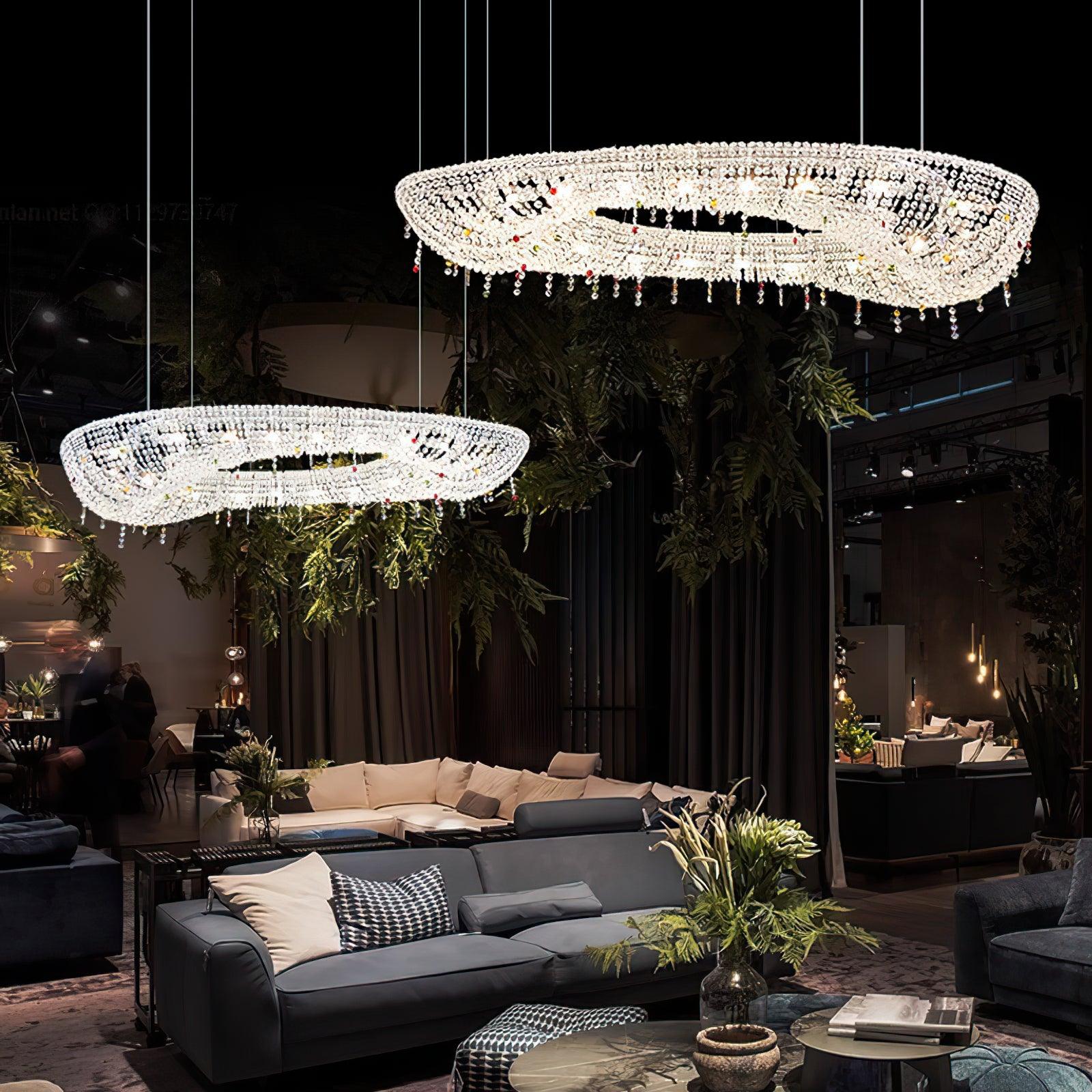 Aeliora Embellished Crystal Pendant Light - Letslighting