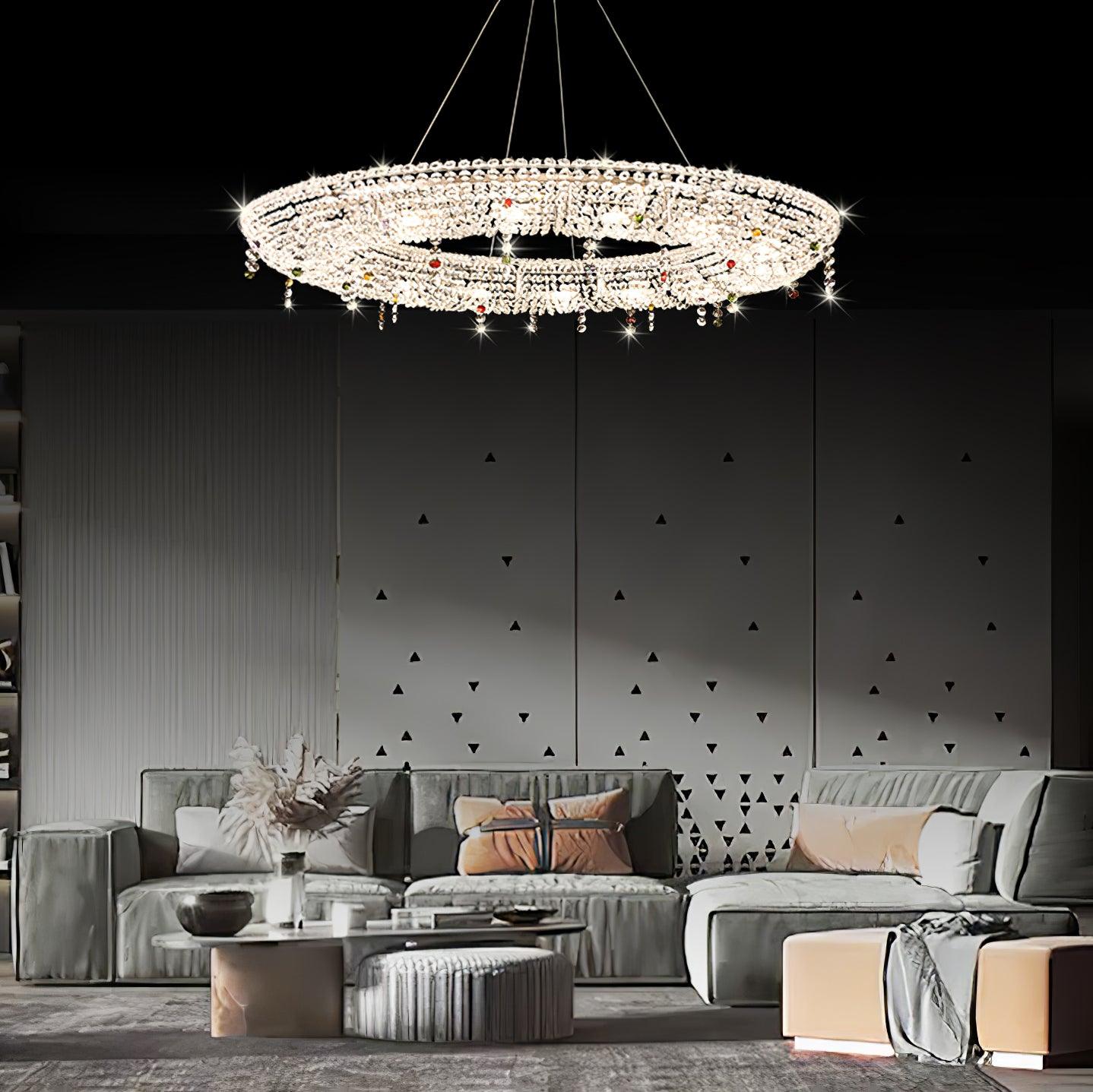 Aeliora Embellished Crystal Pendant Light - Letslighting