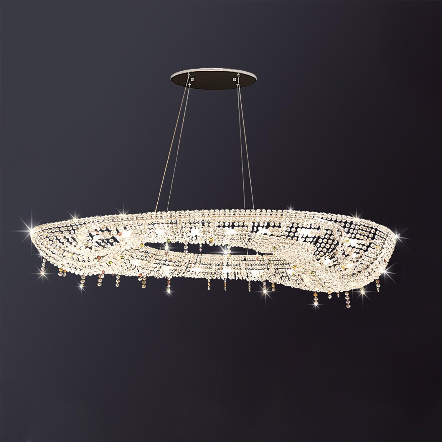 Aeliora Embellished Crystal Pendant Light - Letslighting