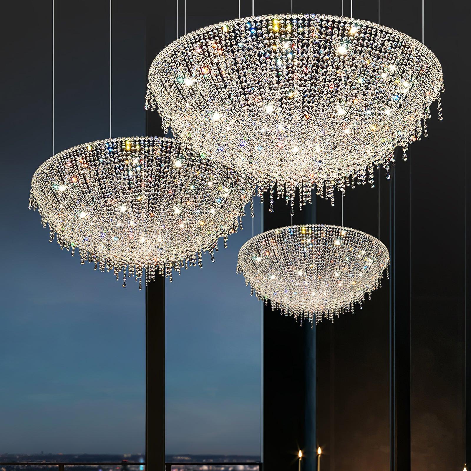 Aeliora Embellished Crystal Pendant Light - Letslighting