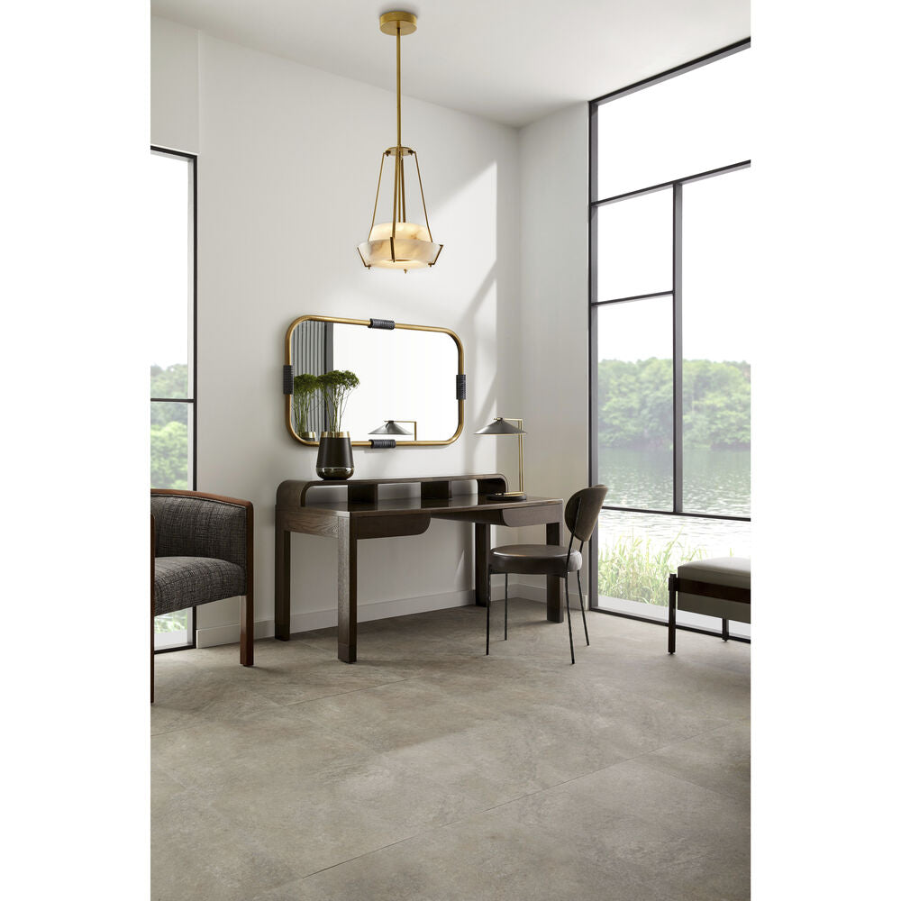 Avlireth Modern Minimalist Metal Alabaster Pendant Lamp - Lamp Copper