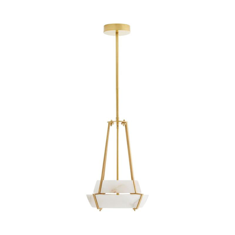 Avlireth Modern Minimalist Metal Alabaster Pendant Lamp - Lamp Copper