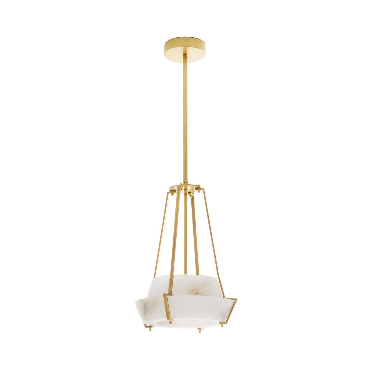 Avlireth Modern Minimalist Metal Alabaster Pendant Lamp - Lamp Copper