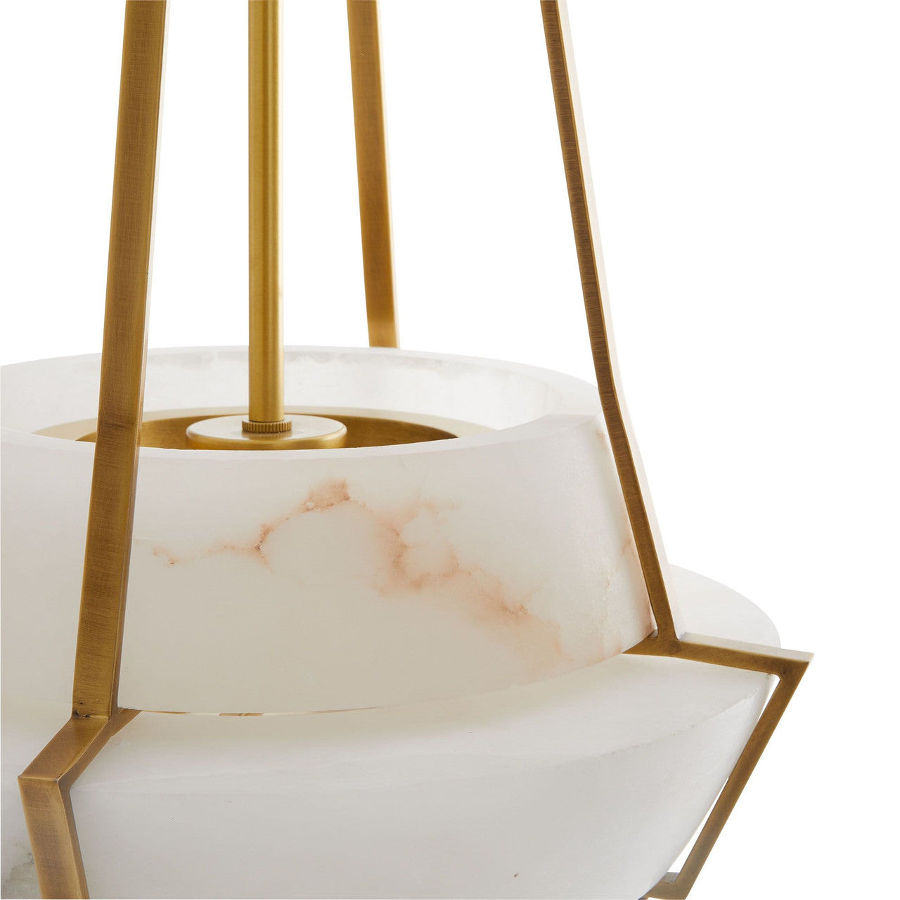 Avlireth Modern Minimalist Metal Alabaster Pendant Lamp - Lamp Copper